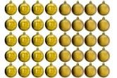 6cm Gold Bauble Set Shiny/Matt (40 pc)