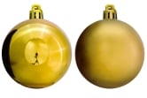 6cm Gold Bauble Set Shiny/Matt (40 pc)