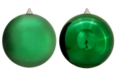 20cm Green Bauble Set Shiny/Matt (12 pc)