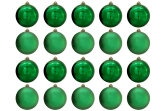 15cm Green Bauble Set Shiny/Matt (20 pc)