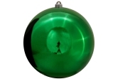 25cm Green Bauble Set Shiny/Matt (4 pc)