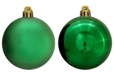 6cm Green Bauble Set Shiny/Matt (40 pc)