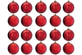 15cm Red Bauble Set Shiny/Matt (20 pc)