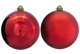 15cm Red Bauble Set Shiny/Matt (20 pc)