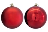 10cm Red Bauble Set Shiny/Matt (40 pc)