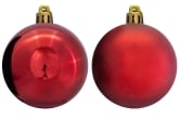 6cm Red Bauble Set Shiny/Matt (40 pc)