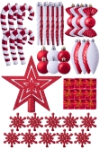 The 212pc Red & White Full Heavy Coverage Bauble Set (8ft trees)