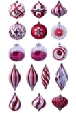 The 288pc Red & Silver Full Heavy Coverage Bauble Set (9ft trees)