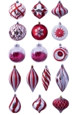 The 212pc Red & Silver Full Heavy Coverage Bauble Set (8ft trees)