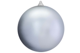 20cm Silver Bauble Set Shiny/Matt (12 pc)