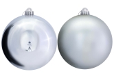 15cm Silver Bauble Set Shiny/Matt (20 pc)