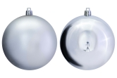 8cm Silver Bauble Set Shiny/Matt (40 pc)