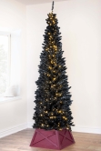 The Pre-lit 8ft Black Italian Pencilimo Tree