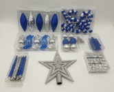 The 128pc Full Heavy Coverage Bauble Set (Choose colour for 6ft trees)