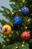 7.5cm Comic Book Spiderman Baubles (4pc) - Marvel Licensed