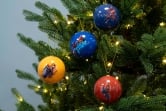 7.5cm Comic Book Spiderman Baubles (4pc) - Marvel Licensed