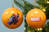 7.5cm Comic Book Spiderman Baubles (4pc) - Marvel Licensed