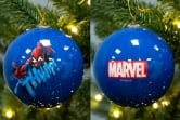 7.5cm Comic Book Spiderman Baubles (4pc) - Marvel Licensed