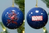 7.5cm Comic Book Spiderman Baubles (4pc) - Marvel Licensed