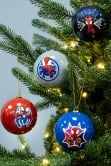 7.5cm Comic Book Spidey Baubles (4pc) - Marvel Licensed