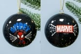 7.5cm Comic Book Spidey Baubles (4pc) - Marvel Licensed