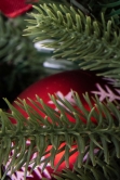 180cm Decorated Mixed Pine Garland with Red & Gold Baubles