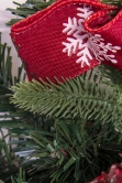 180cm Decorated Mixed Pine Garland with Red & Gold Baubles