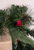 180cm Decorated Mixed Pine Garland with Red & White Candy Canes