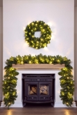 Pre-lit Extra Thick Arbor Vitae Wreath (60cm - 150cm)