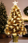 The Gold Flower Fibre Optic Tree