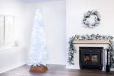 The Pre-lit 7ft White Italian Pencilimo Tree