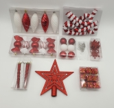 The 128pc Full Heavy Coverage Bauble Set (Choose colour for 6ft trees)