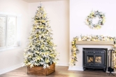 The 4ft Pre-Lit Snowy Alpine Tree Warm White