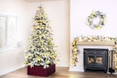 The 4ft Pre-Lit Snowy Alpine Tree Warm White