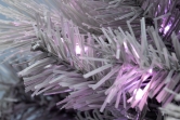 The Pre-lit 7ft Silver Majestic Pine Tree - Pink LED lights