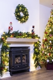 The Pre-lit Ultra Mixed Pine Wreath (50cm-60cm)