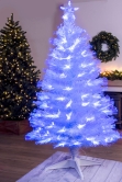 The White Blue Ripple Effect Fibre Optic Tree (4ft to 7ft)