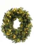 The 50cm Pre-lit Vivace Pine Wreath