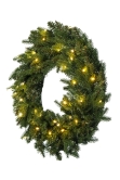 The 60cm Pre-lit Vivace Pine Wreath