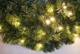 150cm Pre-lit Extra Thick Arbor Vitae Wreath