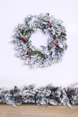 The Snowy Alpine Wreath (45cm - 60cm)