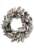 The Snowy Alpine Wreath (45cm - 60cm)