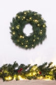 The Pre-lit Vivente Fir Wreath (100% PE 50cm-60cm)